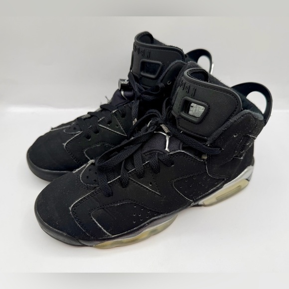 Nike Air Jordan 4.5 Retro GS Metallic Black Silver DX2835-001 Size 4.5Y Kids - Picture 5 of 11